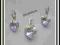 PROMOCJA SREBRO- KOMPLET SWAROVSKI CRYSTAL AB