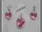 PROMOCJA SREBRO- KOMPLET SWAROVSKI ROSE
