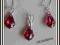 KOMPLET SWAROVSKI EFFECTS SP RUBY 16MM
