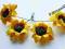 SŁONECZNIKI PAPIEROWE średnie 4 sztuki