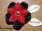 Broszka*Kwiat*Flower Design*Rękodzieło*Oryginalny*