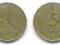Belgia - 5 Francs 1986 Belgique z błędem