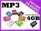 Odtwarzacz MP3 klips + 4 GB kart micro SD M13K