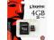 KINGSTON MICRO SECURE DIGITAL SDHC SDC4/4GB + ...