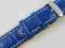 Pasek do zegarka niebieski 18 20 22 26 28 mm KROKO
