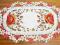 SHABBY CHIC OWALNA SERWETA W KWIATY