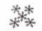 [m-craft] PŁATKI ŚNIEGU, ŚNIEŻYNKI 5 szt srebrne