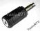 Przejściówka Wtyk JACK 3,5mm  Gniazdo JACK 2,5mm