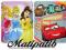 KOCYK CARS AUTA KSIĘŻNICZKI PRINCESS DISNEY120x150