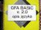 GFA BASIC ver. 2.0 - opis dla Atari ST - 1989 rok.