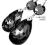 NEW SWAROVSKI piękny komplet SILVER NIGHT LUX
