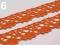 KORONKA BAWEŁNIANA POMARAŃCZOWA szer.16mm