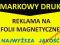 REKLAMA magnetyczna FOLIA MAGNES 2szt + PROJEKT !!