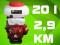 OPRYSKIWACZ SPALINOWY PLECAKOWY OGRODOWY 20L 2,9KM