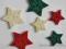 Gwiazdki filcowe samoprzylepne 6 sz.
