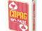 COPAG Karty do gry PLASTIK JUMBO POKER red 4xINDEX