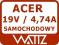 ACER - SAMOCHODOWY - 19V 4.74 A - GW - FV - USB