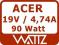 ACER - FIRMOWY ZASILACZ - 19V 4,74A - GW 12 - FVAT