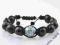 CZARNA SHAMBALLA BRANSOLETKA SHELL BEAD S46