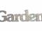 GARDEN napis retro shabby chic