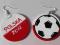 Kolczyki modne Euro malowane futbol 2012 football