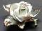 Róża porcelanowa srebrna....Volkstedt