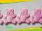 Misiaczki różowe  WZ 79 /18szt/