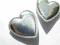SREBRNA KOLEKCJA  Puszyste  serca - SREBRNE , A-23