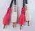 KABEL RCA Chinch 2x WTYK - 2x WTYK 5m GRU 4mm HQ