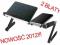 HIT 2012 ALU STOLIK POD LAPTOP 2 BLATY CHŁODZENIE