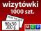 wizytówki 1000 szt. kolorowe, kreda 300g PROMOCJA