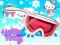 HELLO KITTY gogle narciarskie BOW różowe z gumką