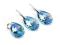 Komplet SWAROVSKI Almond Aquamarine AB 237
