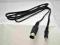 Kabel JACK 3,5mm - DIN DIN/ Jack 1m audio vintage