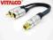 adapter 2 wtyki RCA na gniazdo RCA chinch VITALCO