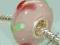 Szklany Koralik modulowy ROZOWY PINK charm  nr202