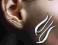 KOLCZYKI--WSUWKI DO USZU--925 SREBRO--PARA
