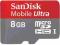 SanDisk Mobile Ultra micro SDHC 8GB 30MB/s Wa-Wa