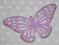 AŻUROWE MOTYLKI  9,3cm x 5,5cm scrapki (0006)