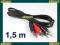 KABEL PRZEWÓD JACK 3,5 - 2x CHINCH RCA 1,5 m