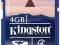 KARTA PAMIĘCI SDHC 4GB KINGSTON CLASS 4