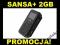 Sandisk Sansa Clip PLUS 2GB Radio SDHC do 16GB HIT