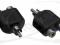 Redukcja  RCA(cinch) wtyk/2xgniazda RCA(cinch)