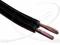 Przewód głośnk. 2x0,50 czarny z ozn. żyłą 3m