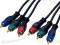 Kabel 3xRCA/3xRCA 1m Component video RGB 2 (762