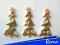 ZŁOTA KOLEKCJA Choinki z dżetami - 2szt