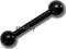 Kolczyk do ciała micro barbell mini sztanga BLACK