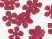 SCRAPKI KWIATY KWIATKI 2,5 CM OKAZJA 70 SZT