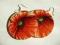 decoupage kolczyki maki floral vintage wiosna