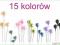SZPILKI DEKORACYJNE 5cm PEREŁKA 140szt 15Kolorów